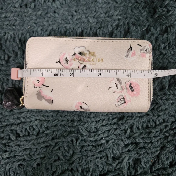 Coach Wild Flower Double Zip Coin Purse - Picture 9 of 11